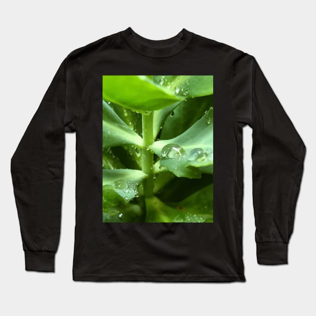 Soothing green water freshness Long Sleeve T-Shirt by Khala